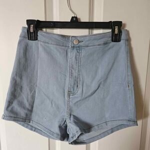 Light Blue Denim Women's Shorts